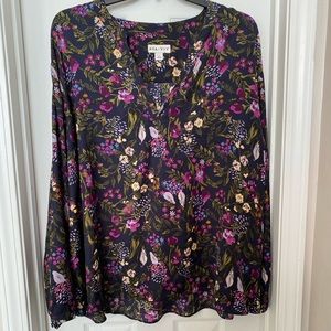Floral Long-Sleeved Blouse